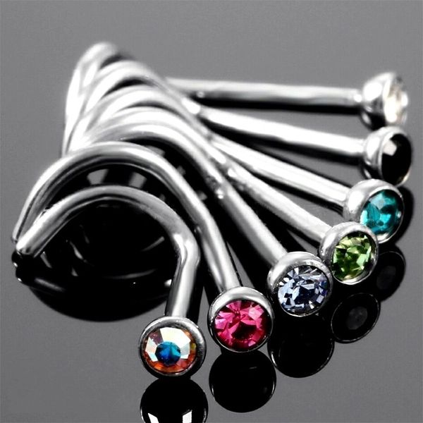 30 pzas de piercing para la nariz inoxidable