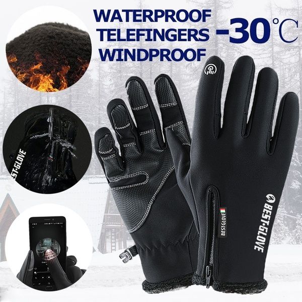 Guantes impermeables y a prueba de viento unisex 