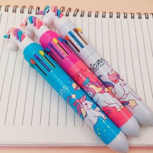 Pluma de 10 colores de unicornio