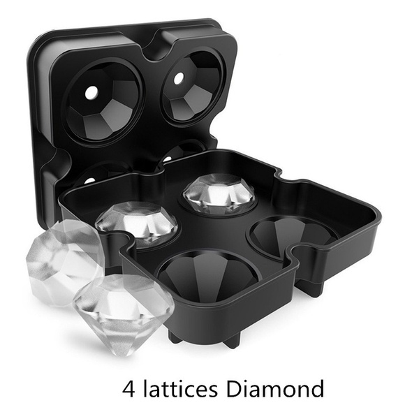 Molde para hielo tipo diamante
